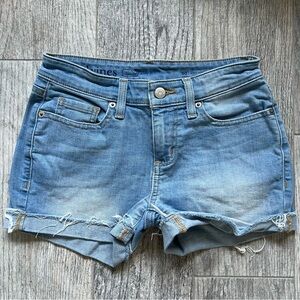 Viney vines denim shorts